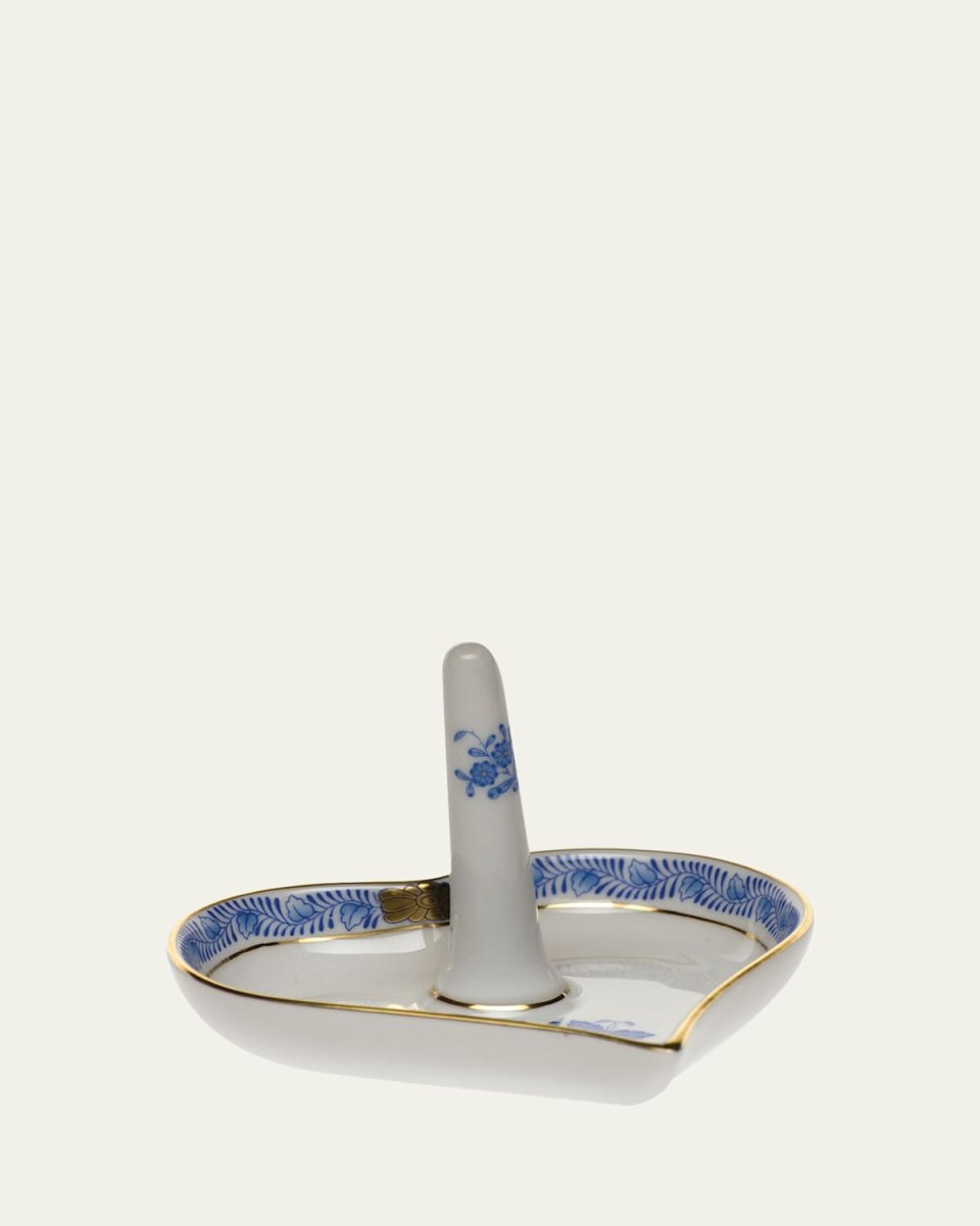 Chinese Bouquet Blue Ring Holder